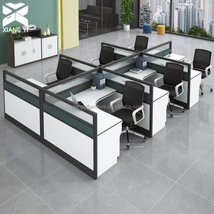 Scrivania <span class=keywords><strong>da</strong></span> Ufficio Modulare <span class=keywords><strong>a</strong></span> L in Legno Economica per Ingrosso, con Armadietto <span class=keywords><strong>a</strong></span> <span class=keywords><strong>Muro</strong></span>, Postazione di Lavoro per Edifici Commerciali - Product Image 1