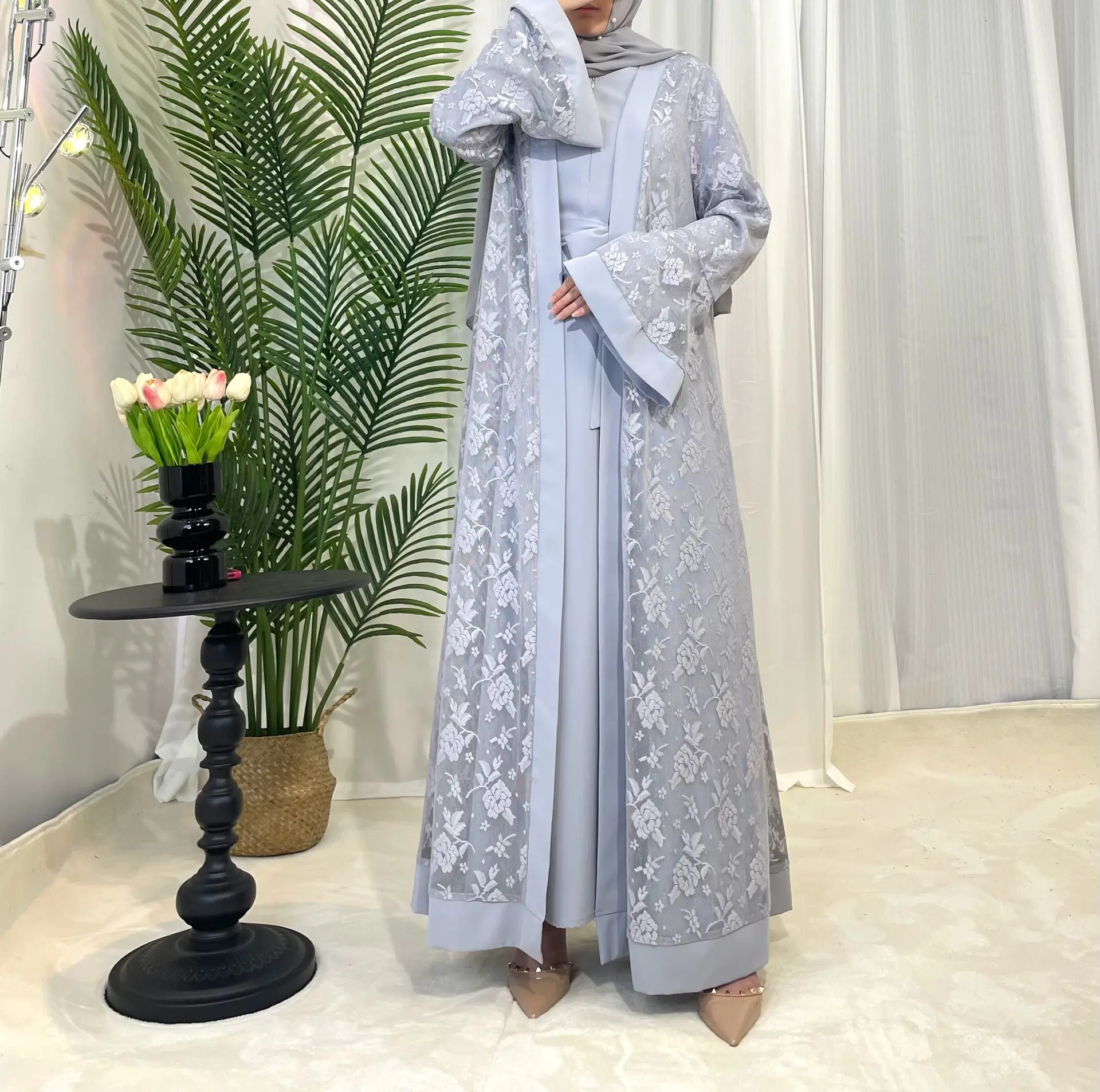 Wholesale traditional islamic muslim clothing fashion women dress abaya kaftan for arab dubai