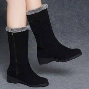Nuevas Botas de Nieve de Invierno para Mujer con Suela Gruesa, Botas Cálidas de Media Pantorrilla, Zapatos Nórdicos de Algodón, Botas Cortas Versátiles con Forro Polar Engrosado - Product Image 1
