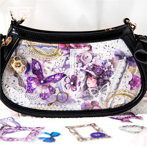 Autocollants de décoration esthétique DIY Scrapbooking Supplies Creative Stationery Album with Loose Leaf Feature for Creative Hobbies - Product Image 3