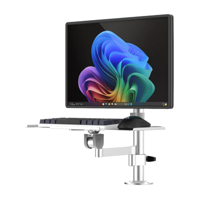 Biao Yu Universal Single-Side Rotating Computer Display Base Aluminum Alloy Anodized Heightening Bracket Keyboard Mouse Holder