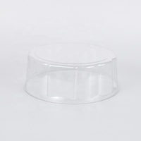 Boîtes à emporter jetables recyclées 10 12 pouces Emballage de pâtisserie dessert Contenant en plastique pour gâteau avec couvercle