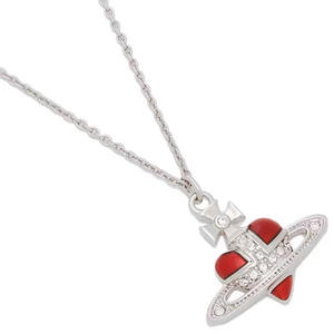 Collar de esmalte de colores con corazón pequeño de la Emperatriz Viuda Vivienne, diseño de nicho, joyería de Saturno de alta calidad para mujer - Product Image 5