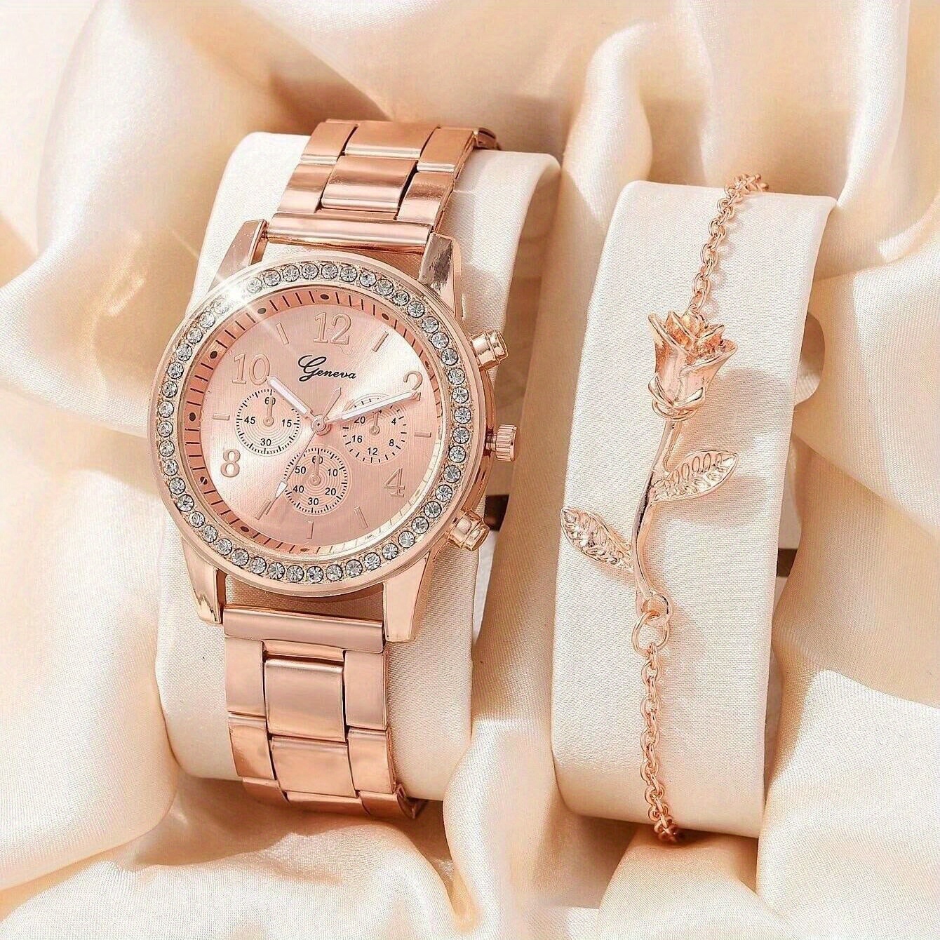 RORIOS Moda Orologio Donna Analogico Al Quarzo Orologio con
