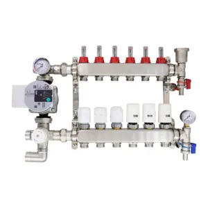 ZL-2536 Floor Heating System Hot Water Underfloor Heating Manifold Pump Pack