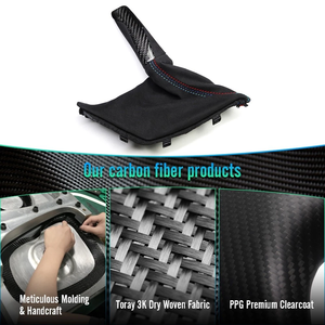 Console centrale de remplacement en fibre de carbone véritable et <span class=keywords><strong>Alcantara</strong></span> pour <span class=keywords><strong>BMW</strong></span> M3 M4 F80 F82 F30 F34 F32 2014-2018 Intérieur - Product Image 6