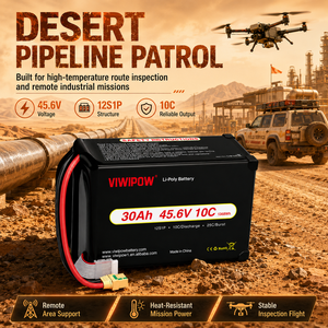 VIWIPOW 批发畅销产品 12S 45.6V 30000mAh 10C 半固态电池，适用于 FPV 无人机，循环寿命长 - Product Image 4
