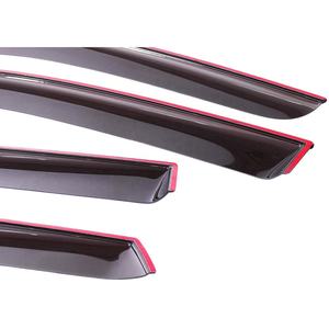 Déflecteurs de vitre de voiture, 4 pièces, faces en acrylique noir, pour VW <span class=keywords><strong>GOLF</strong></span> MK5 2004-2009, pare-choc <span class=keywords><strong>5</strong></span> portes, JDMotorsport88 - Product Image 4