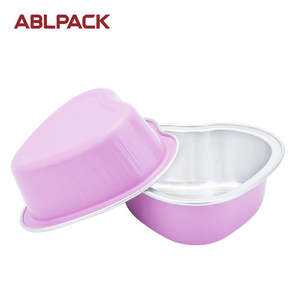 Contenitori in Alluminio a Forma di Cuore per Muffin al Cioccolato, Vaschette in Foglio di Alluminio per Torte, Adatte per Forni, Vendita all'Ingrosso - Product Image 4