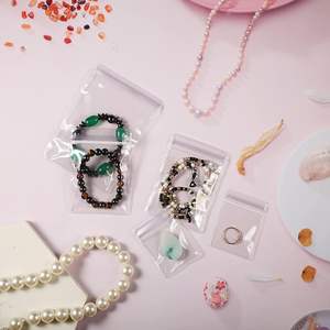 PVC chiaro gioielli Anti ossidazione con cerniera borsa di plastica Antitarnish sacchetti per il confezionamento di gioielli anelli orecchini trasparente poli sacchetto - Product Image 6