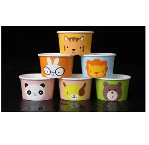 Best Quality Cartoon Design Ice Cream Frozen Yoghurt Paper Cups Available At Lowest Price