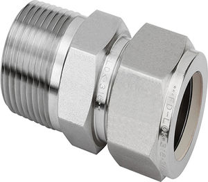 Conector de Tubo de Compressão Forjado Polido Tipo Swagelok 2026, Venda Quente, SS316, Dupla Ferrule, Pressão de Trabalho de 6000psi, BSPP/BSPT/NPT - Product Image 1