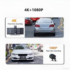 Pantalla Inteligente CarPlay de 10.26 Pulgadas con 4K 350 °   Cámara de Coche Giratoria 1080P con Grabación de Doble Canal y Visión Trasera para Toyota Xiaomi BYD - Product Image 4