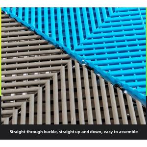 Dalles de sol de garage modernes antidérapantes en PP, emboîtables, résistantes à l'usure, en plastique, pour usage intérieur, installation facile par clic pour le lavage de voiture - Product Image 3