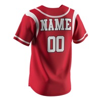 Jersey peringatan kejuaraan bisbol, Jersey Softball tombol bawah dengan nomor Patch