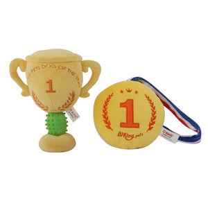 D KING i più venduti medaglia di peluche e trofeo giocattoli interattivi per animali domestici per cani striduli - Product Image 1