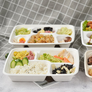 Bandeja de Alimentos Biodegradable de Bagazo Blanca de 6 Pulgadas con Certificación CE, Ecológica y Segura para Contacto con Alimentos, Ideal para Bodas y Fiestas, Venta al por Mayor <span class=keywords><strong>BIOPACK</strong></span> - Product Image 1