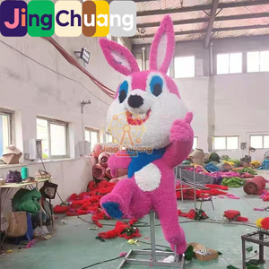 Esculturas Artificiales Verdes para Exteriores, Modelos <span class=keywords><strong>de</strong></span> Plantas Verdes, Esculturas <span class=keywords><strong>de</strong></span> <span class=keywords><strong>Animales</strong></span> para Parques y Patios Cuadrados - Product Image 2