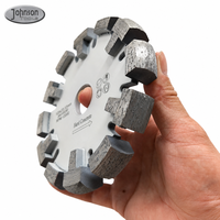 Lame de coupe diamantée soudée au laser Johnson Tools pour chauffage par le sol en béton, disque de scie segmenté de type U de 125 mm