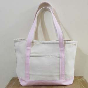 Sac fourre-tout en toile de coton biologique épaisse de 16 oz avec poignée en corde et fermeture à glissière - Product Image 3