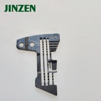 Plaque à aiguilles en fer JINZEN E810L pour machine à coudre industrielle SIRUBA 747 à quatre fils, pièces de rechange pour surjeteuse