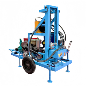 Giếng khoan Giàn Khoan DIESEL bánh 150M 200M nước giếng khoan Giàn Khoan máy với Carbide khoan bit cho khai thác mỏ sử dụng - Product Image 2
