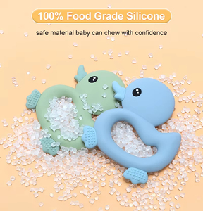 Mordedor de Silicona Suave sin BPA con Forma de Animal, Juguete Masticable, Calmante de Encías, Palo Molar, Accesorio para Alivio de la Dentición - Product Image 3