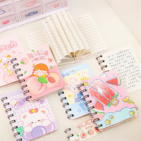 Petite taille Festival cadeau mignon Mini Portable Journal cahier vierge planificateur en vrac cahier à spirale papier couverture 80 feuilles
