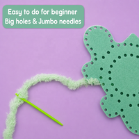 Kit de loisirs créatifs DIY sans colle pour animaux en peluche à enfiler avec miroir, jouet en polaire corail à enfiler pour enfants, breloque de sac faite à la main, pendentif, jouet éducatif