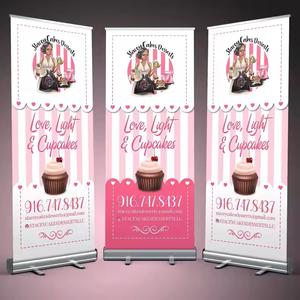 Toptan eko kapalı ekran Roll up afişler reklam ve promosyon için taşınabilir geri çekilebilir Roll up standı ekran standı - Product Image 2