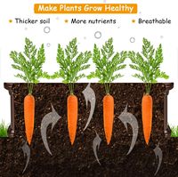 Usine directe moderne Texture bois Style HDPE 4 FT carré jardinière pour extérieur légume fleur herbe plantation