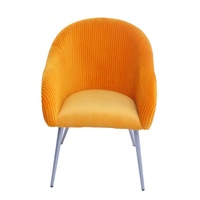 Canapé moderne funky relax à accoudoirs bon marché orange chaise classique à oreilles avec dossier simple salon