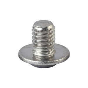Vis autotaraudeuse à tête ronde électronique en acier au carbone, zinguée blanc, avec méson - Product Image 4
