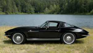 Jantes de voiture pour passagers en alliage à rayons multiples, finition polie et gris métallisé clair, <span class=keywords><strong>2</strong></span> pièces, pour Corvette C2 <span class=keywords><strong>C3</strong></span> - Product Image 5