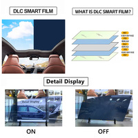 Film intelligent à cristaux liquides DLC, verre décoratif à confidentialité variable pour voiture, bureau, bâtiment, hôpital, hôtel, cloison