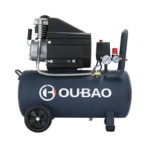 OUBAO Vente directe d'usine Compresseur d'air à entraînement direct pour voiture portable 50L 2,5 Hp à économie d'énergie