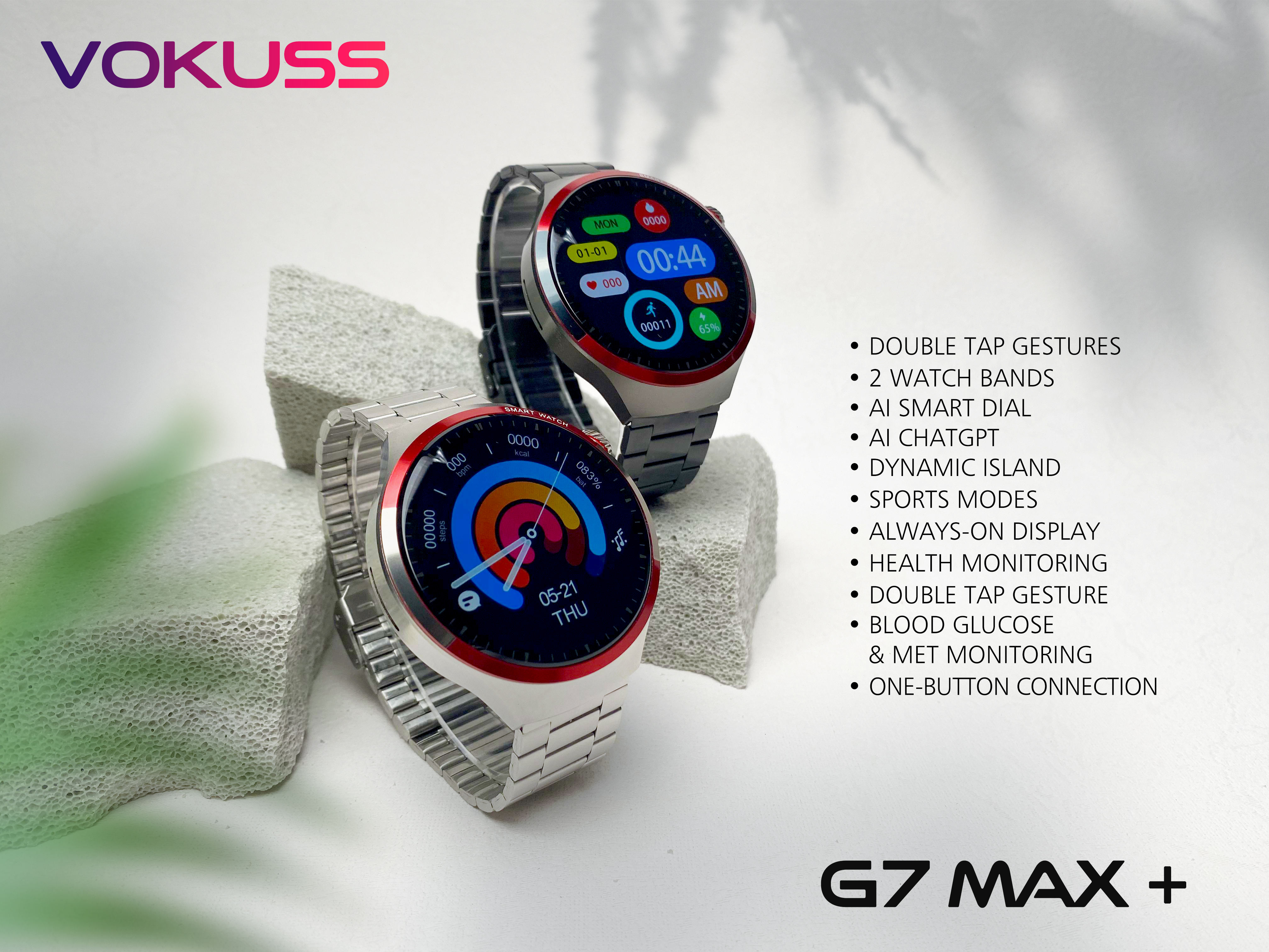 G7 MAX+ Smart Watch Versatile Waterproof Fitness Tracker
