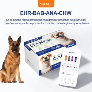 Tiras Reactivas Veterinarias 4DX para Perros, Ehrlichia, Anaplasma, Babesia, Dirofilariosis, Kit de Prueba de Diagnóstico Rápido, Proveedor con Certificación CE e ISO - Product Image 1