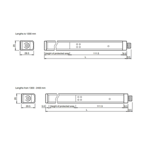 Brand New Original Pepperl + Fuchs P + F Multi-Beam Photoelectric Sensor Safety <b>Light</b> <b>Curtain</b> SLCS30 Versatile Mounting 2 - Product Image 5