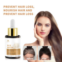 BAS quantité minimale de commande Marque privée Traitement naturel du cuir chevelu au riz Sérum anti-chute de cheveux pour la croissance des cheveux Convient aux hommes et aux femmes