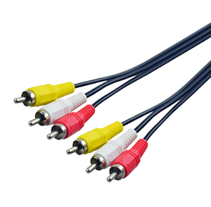 Oem Aangepaste Lengte <span class=keywords><strong>Rca</strong></span> Audio Video Kabel 3rca Mannelijk Naar 3rca Vrouwelijke Ce/Rohs Goedgekeurd Voor Versterker Mixer Hdtv Communicatie Kabels - Product Image 2