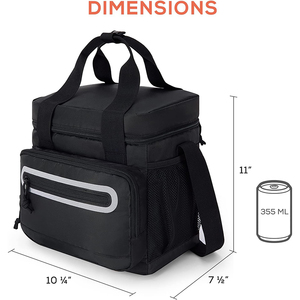 Bolsa de almuerzo aislada portátil con muestra gratis, bolsa térmica reutilizable para almuerzo para mujer - Product Image 2