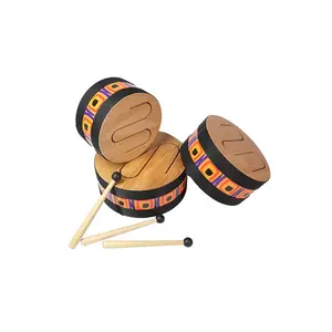 鼓便宜产品定制出口厂家直销儿童木制手鼓