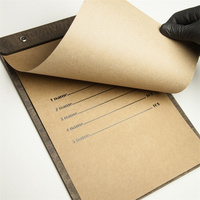Porte-menu en bois de luxe moderne, porte-bloc-notes personnalisé avec logo, fait main, promotionnel, pour restaurant, café, hôtel