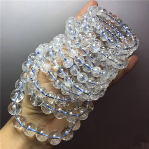 Chakras naturel blanc <span class=keywords><strong>Asse</strong></span> cristal blanc semi-précieux pierre boule bracelet pierre mode femme bijoux - Product Image 1