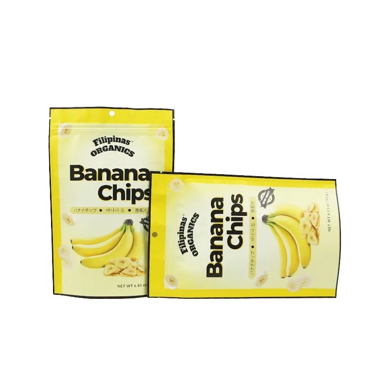 Individuell bedruckte Plastik-Aluminiumfolien-Chips-Verpackung Chips Snack Lebensmittel Süßigkeiten Kartoffel Banana Chips-Beutel