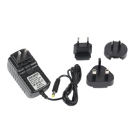 Adaptateur secteur interchangeable UE US UK AU 6V 12V 24V 0.5A 1A 1.5A 2A 3A Niveau VI CE FCC RoHS pour LED, CCTV et petits appareils électroniques