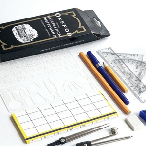 Modèles à succès en promotion : Trousse de papeterie de mathématiques Oxford en boîte métallique, ensemble de 14 pièces pour les élèves - Product Image 6