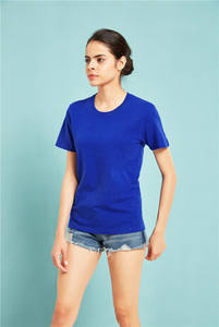 เสื้อยืดคอกลมแขนสั้นผ้าคอตตอนแท้หลากสีปรับแต่งได้สไตล์ยุโรปอเมริกาขนาดใหญ่พิเศษ - Product Image 3