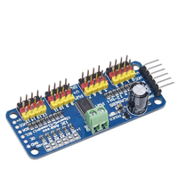 Carte de commande de servomoteur PWM 16 canaux PCA9685 I2C pour robots, compatible avec MG90S, SG90, MG995